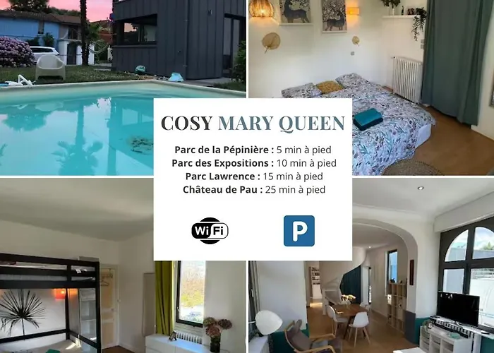 Cosy Mary Queen - 3Ch - Maison & Jardin & Piscine